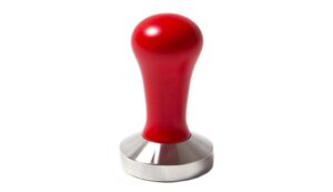 RED PLASTIC COFFEE TAMPER